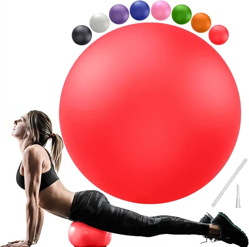 Vista 7 de Soft Pilates Yoga Ball, Small Exercise Ball, Mini Rubber Workout Equipment