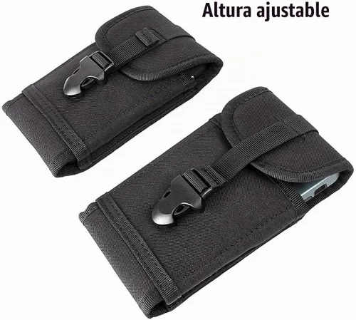 Vista 3 de Molle - Funda táctica compacta para iPhone 14 Pro/14/13 Pro/13/13 Mini/12 Pro Max/12 Pro/12/12 mini/11 Pro Max/11/XS Max/XR/X, Samsung S22/S20/S10