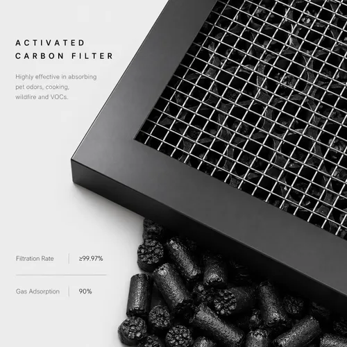 Vista 4 de Paquete de 2 filtros de repuesto para purificador de aire 250/250S compatibles con purificadores de aire Coway Airmega 250/250S, Max 2 Green True