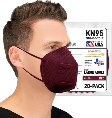 Vista 16 de AccuMed BNX KN95 Face Masks Made in USA (Adult Large, Adult Medium, Kids Small) (Earloop) (Model: E95/E95M/E95S)