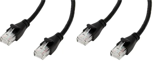 Vista 12 de Amazon Basics - Cable de conexión Ethernet RJ45 Cat 6, velocidad de transferencia de 1 Gpbs, conectores chapados en oro, 3 pies para PC, TV