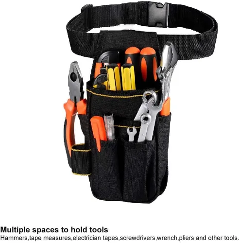 Vista 3 de Bolsa de cinturón de almacenamiento de herramientas de hardware Bolsa de herramientas de electricista multifuncional with Portable Oxford Cloth