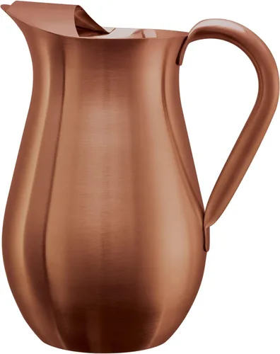 Vista 7 de Service Ideas WPB2BSBX - Jarra con protector de hielo, forma de campana, 2 L, 66.6 onzas, acero inoxidable, ónix negro WPB2BSBX Water or Cold