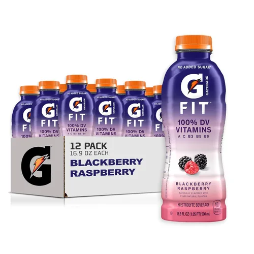 Vista 8 de Gatorade Fit - Bebida con electrolitos, hidratación real saludable, mango tropical, botellas de 16.9 onzas (paquete de 12)