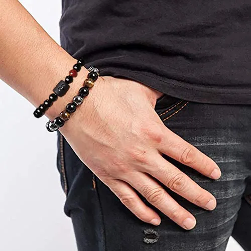 Vista 2 de CSIYANJRY99 Pulseras del zodiaco para hombres y mujeres, regalos de signo del zodiaco, pulsera de horóscopo de 12 constelaciones, pulsera elástica