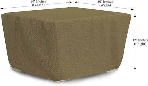 Vista 2 de Covers & all Funda cuadrada para hoguera con elástico, tela transpirable Duro Pro no tejida de 160 GSM, impermeable, resistente a los rayos UV y a