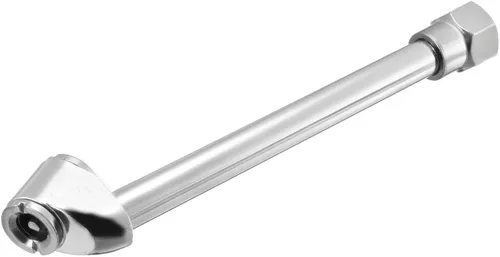 Vista 3 de uxcell Mandril de aire, 1/4 pulgadas NPT hembra FNPT extendido de doble cabeza inflado de neumáticos, compresor de aire de acero inoxidable