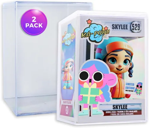 Vista 12 de 1 Estuche de protección de plástico duro transparente premium para figuras Funko Pop de 4 pulgadas, hecho en EE. UU., Estuches de exhibición