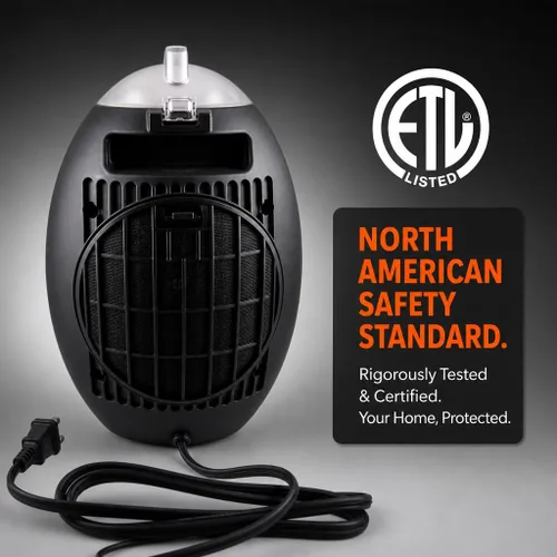 Vista 4 de Cozy Products, calentador compacto ESH Eco-Save 750-watt, ahorra dinero y energía
