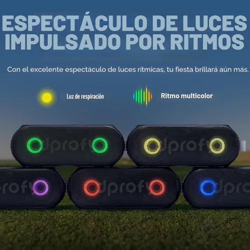 Vista 5 de Dprofy Nueva Reproducción 2 Rondas, Altavoz de Golf Magnético Bluetooth, Altavoz Portátil Pro Inalámbrico Estéreo con Bajo Profundo, Resistente al