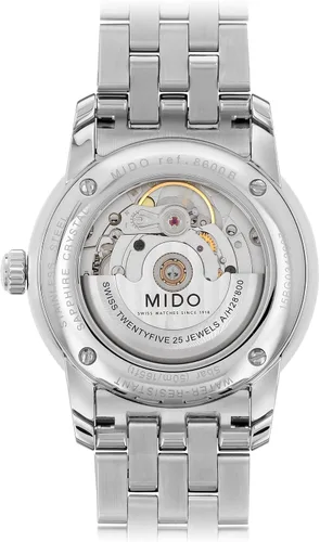 Vista 4 de MIDO Baroncelli - Reloj suizo automático para Hombre - Esfera plateada - Caja de 1.496 in - M86004211, plateado, Reloj automático
