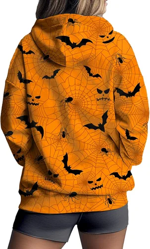 Vista 2 de Sudaderas con capucha y cremallera frontal para mujer, con estampado a cuadros, chaquetas de otoño de manga larga, ropa casual con cordón