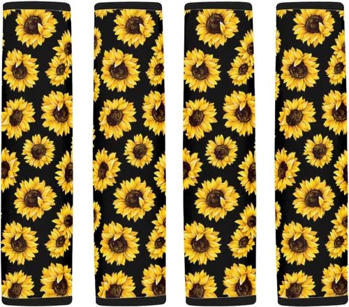 Vista 5 de FOR U DESIGNS - 2 fundas universales para cinturón de seguridad, correa de hombro, almohadillas para coche/bolsa, cinturón de seguridad suave