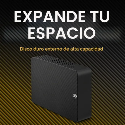 Vista 3 de Seagate Expansion Desktop 10TB, disco duro externo, USB 3.0, servicios de rescate de datos (STKP10000400)