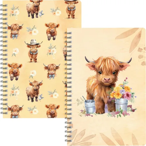 Vista 14 de B1ykin Cuadernos en espiral A5, 2 unidades, 50 hojas, 100 páginas, encuadernados con alambre, regalo de agradecimiento al profesor, cuaderno