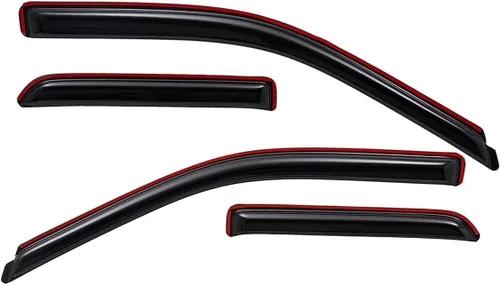 Vista 8 de Lightronic 194101 Viseras de ventana de ventilación automáticas extra duraderas con clip en el canal, se adapta a Dodge Ram 1500 2009-2010, Ram 1500