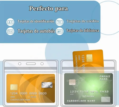Vista 5 de Zonon 150 soportes horizontales transparentes para tarjetas