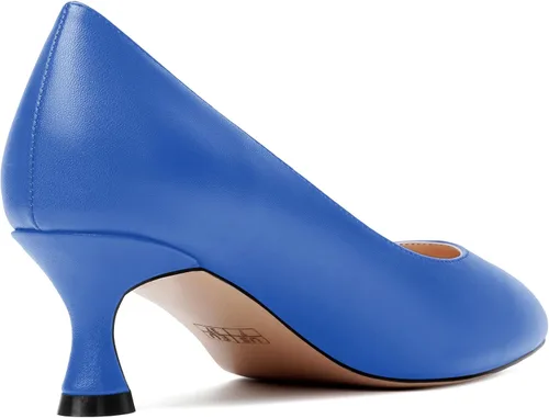 Vista 5 de MODENCOCO Zapatos de vestir de tacón bajo con punta redonda formal para mujer, estilo mate, de 2.0 in