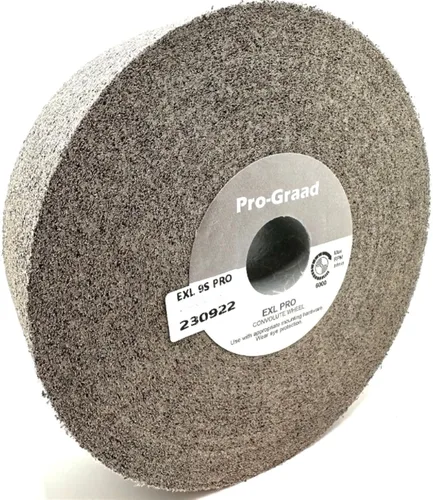 Vista 11 de EXL PRO Rueda de pulido de desbarbado convoluto – 6 x 1 pulgada x 1 pulgada 9S de carburo de silicio mediano – grado profesional – Rueda