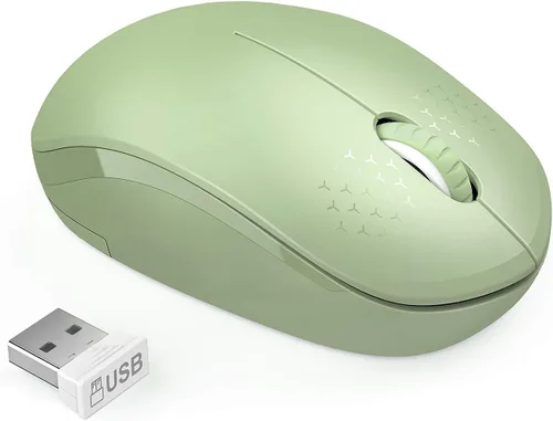 Vista 9 de Seenda - Ratón inalámbrico de 2.4G, con nanoreceptor USB, clic silencioso para computadora, portátil, PC, tableta, Mac - Negro