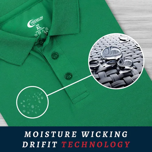Vista 91 de Premium Wear - Camisetas tipo polo para hombre, con gran absorción de humedad