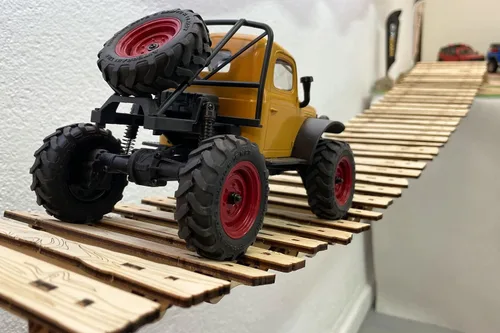 Vista 2 de ToysWD - Kit de extensión Crawler Park para puente tibetano, obstáculo RC 1/18 y 1/24