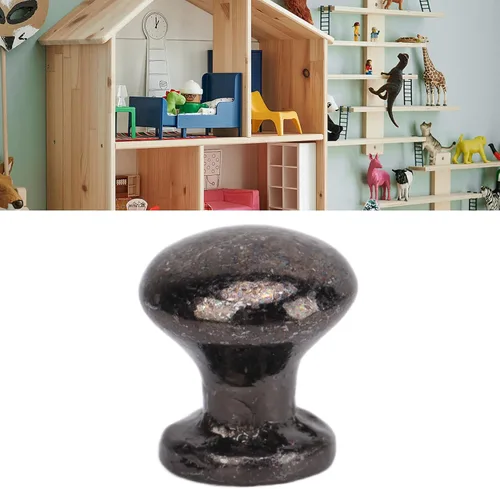 Vista 3 de Pomos para manija de puerta de casa de muñecas, 8 piezas a escala 1:12 a prueba de óxido, mango de metal para casa de muñecas, accesorios para casa