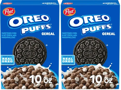 Vista 11 de Post Oreo - Taza de cereales Puff de chocolate, taza de 1 oz (paquete de 12) Taza de cereales individual, desayuno sobre la marcha
