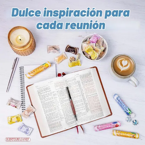 Vista 2 de Scripture Candy - Caramelos duros surtidos con sabor a crema, 180
