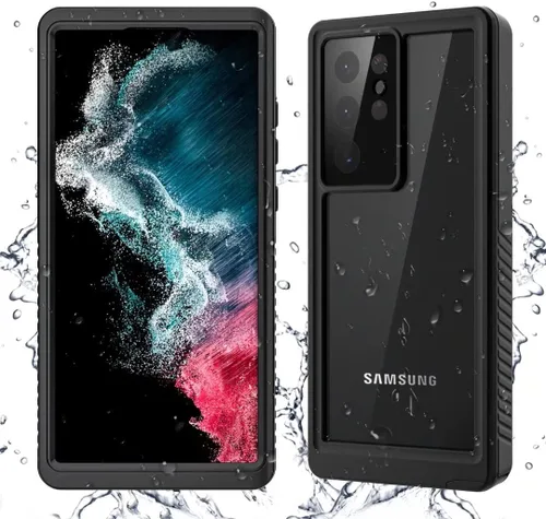 Vista 8 de YMCCOOL Funda impermeable para Samsung Galaxy S22, con protector de pantalla sensible integrado a prueba de golpes, resistente a prueba de golpes