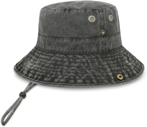 Vista 17 de CHOK.LIDS Sombrero clásico de algodón de ala ancha con cuerda ajustable unisex sombrero de sol ligero para viajes al aire libre