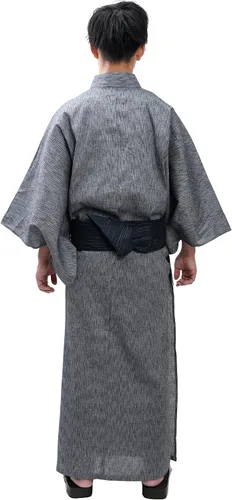 Vista 3 de Edoten Kimono Japón Shijira Weaving Yukata para hombre
