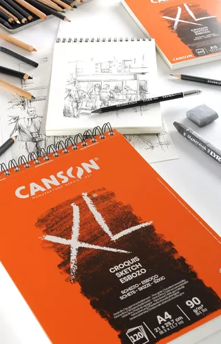 Vista 2 de Canson Cuaderno de bocetos en espiral A3 de 120 páginas