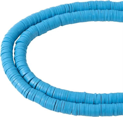 Vista 21 de Cheriswelry Kit de fabricación de pulseras de bricolaje con 7280 piezas de 30 colores de 0.236 in de disco plano redondo de arcilla polimérica