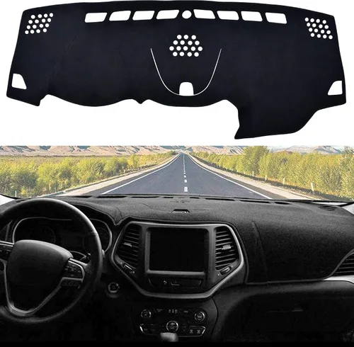 Vista 9 de SPEEDWOW Alfombrilla Cubierta Tapete para Tablero de Instrumentos Compatible con Chevrolet Silverado Avalanche Tahoe Suburban GMC Pickup Yukon Negro