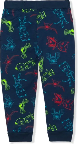 Vista 5 de PJ Masks Catboy Gekko and Owlette Boys Long Sleeve Shirt and Jogger Pants Set for Toddler and Little Kids NavyGrey