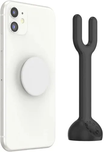 Vista 5 de PopSockets Soporte y soporte para teléfono, soporte de trípode para teléfono, soporte universal para dispositivo - negro