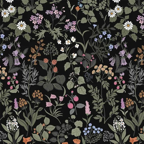 Vista 38 de Dimoon Papel tapiz floral de 78.7 x 16.1 pulgadas, papel de contacto negro grueso, papel tapiz grueso, papel tapiz delicado impermeable, hoja verde