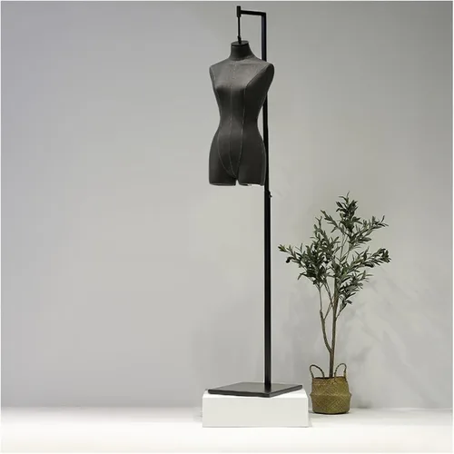 Vista 9 de Adjustable Dress Form Mannequin with Black Metal Stand - Ideal Tailor Dummy for Sewing, Jewelry Display & Photography - Perfect for Men's Fashion