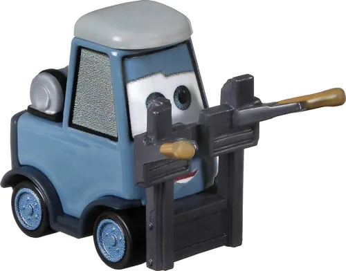 Vista 2 de Disney Cars Toys Pam Wheeldarrow, vehículo de personaje favorito de los fanáticos a escala 1:55 para carreras y contar historias, regalo para niños