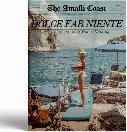 Vista 64 de Arte de pared de periódico de moda para niña, blanco y negro, decoración de pared de periódico estético retro, arte de pared feminista, póster