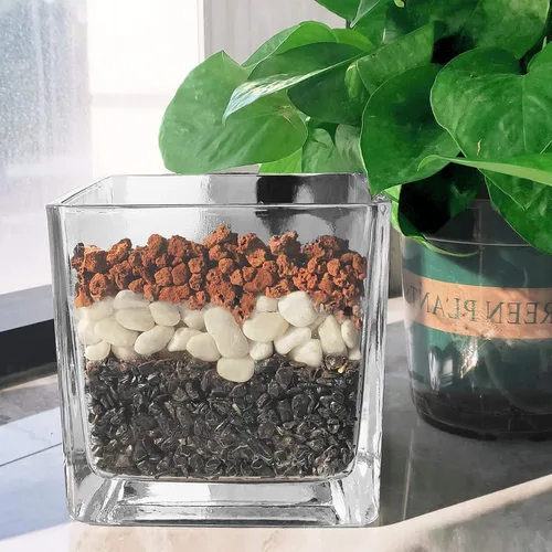 Vista 4 de Rocas de lava roja para plantas, 100% roca volcánica pura, sin tintes ni productos químicos, el mejor aderezo para plantas suculentas de cactus