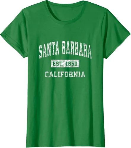 Vista 36 de Camiseta deportiva clásica de Santa Bárbara California CA, Negro, S