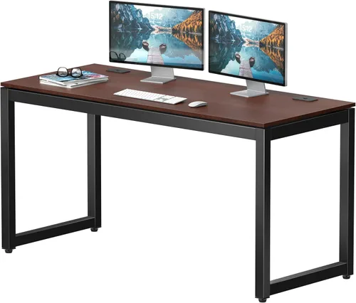 Vista 17 de SHW Escritorio para computadora de oficina de grado comercial de 48 pulgadas, color negro Grado comercial