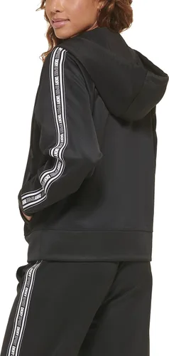 Vista 5 de DKNY Sudadera con capucha y logotipo para mujer