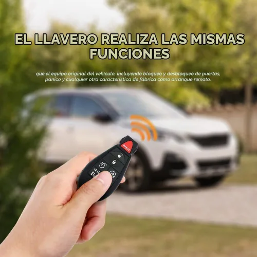 Vista 5 de Programador de llaves simple y llavero para vehículos seleccionados Chrysler, Dodge, Jeep, Ram, Volkswagen