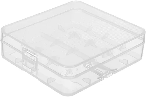 Vista 11 de Jutagoss Caja organizadora de almacenamiento de batería AA 8 capacidad de almacenamiento de batería organizador para batería AA SBC-022 transparente