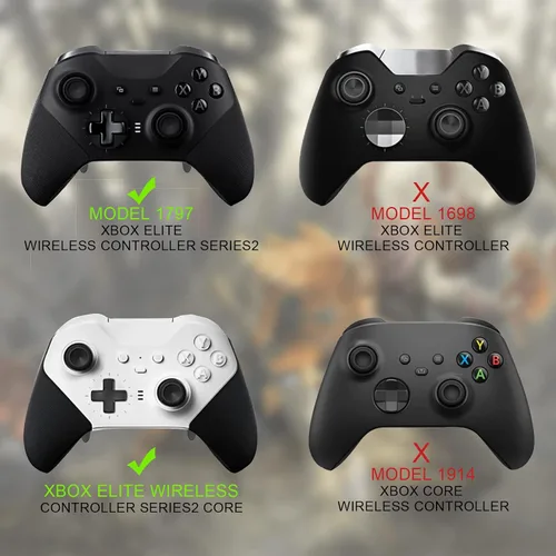 Vista 6 de Elite 2 Thumbstick Accessories Replacement - for Xbox One Elite Controller Series 2 Core Joystick Kit Parts Back Paddle Magnetic Thumb Sticks