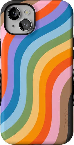 Vista 27 de Casely Funda para iPhone 15 Plus Todas las cosas divertidas Diversión en días laborables Diseño protector audaz Compatible con MagSafe
