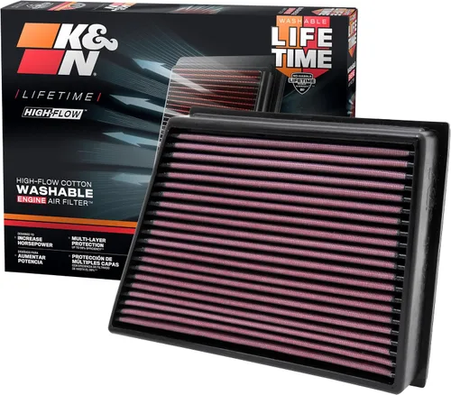 Vista 12 de K&N Filtro de Aire del Motor Diesel Dryflow de Rendimiento de por Vida: Aumenta la Potencia: Premium, Lavable: Compatible con 2011-2016